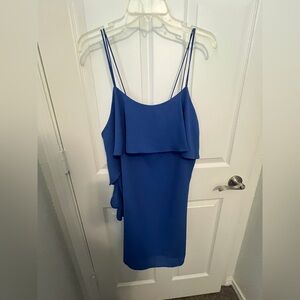 Everly Asymmetrical Blue Dress size M